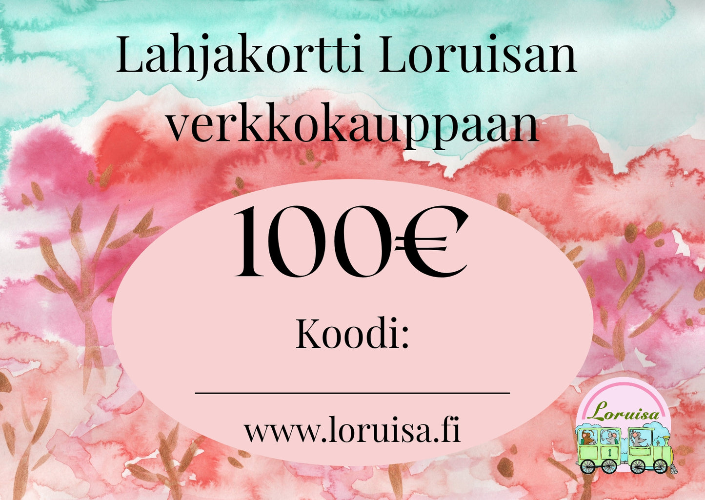 Lahjakortti Loruisan verkkokauppaan