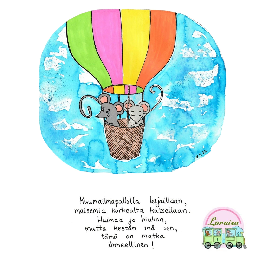 Hiirten seikkailu -lorukortit tiedostona