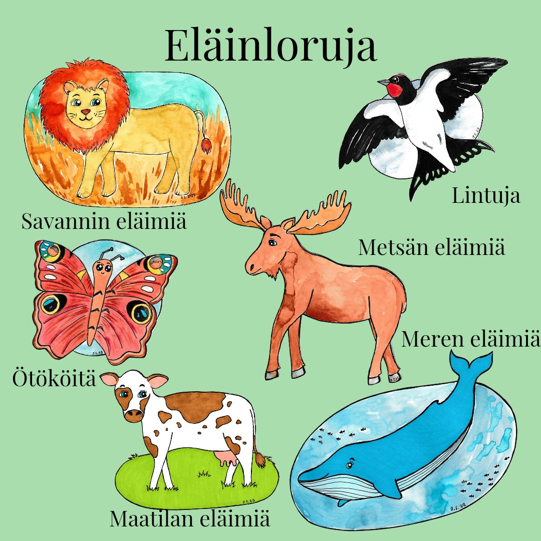 Eläinloruja tiedostoina