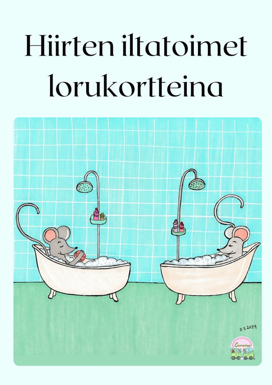 Hiirten iltatoimet lorukortteina