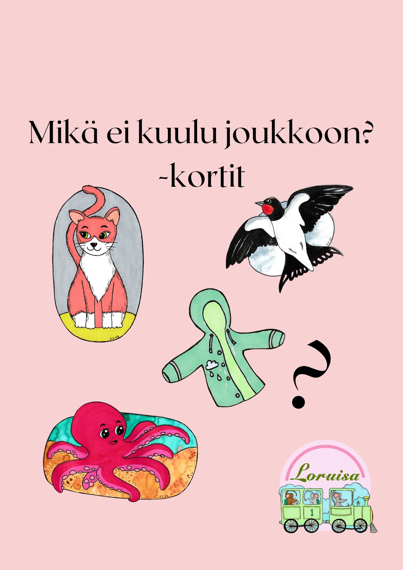 Mikä ei kuulu joukkoon? -kortit