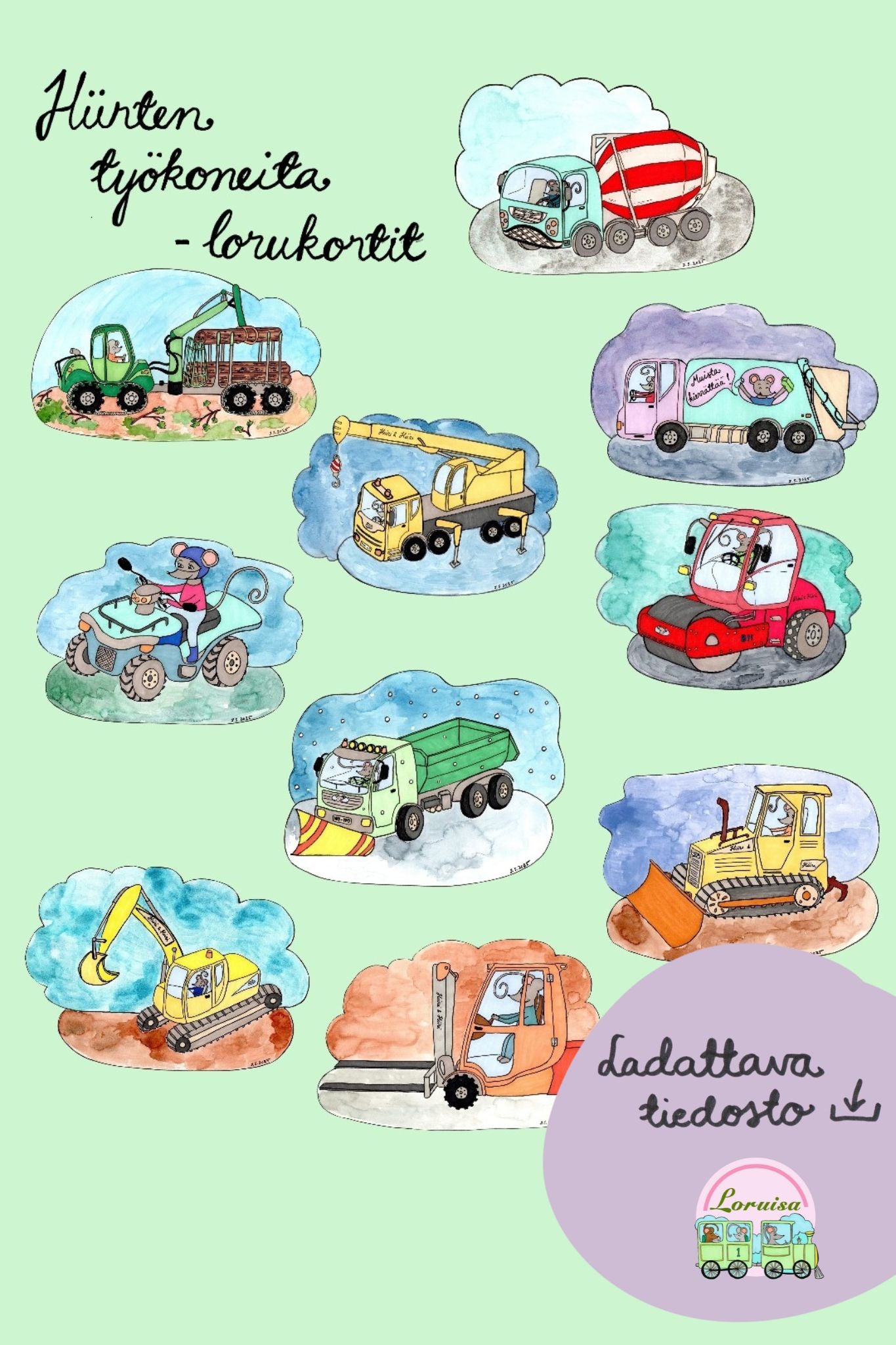 Hiirten työkonelorukortit