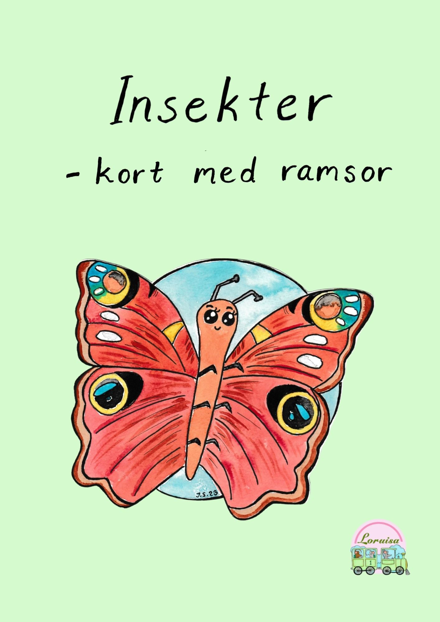 Insekter - kort med ramsor (PDF-fil)