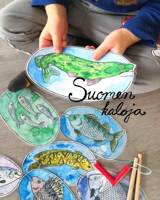 Suomen kaloja -lorukortit tiedostona