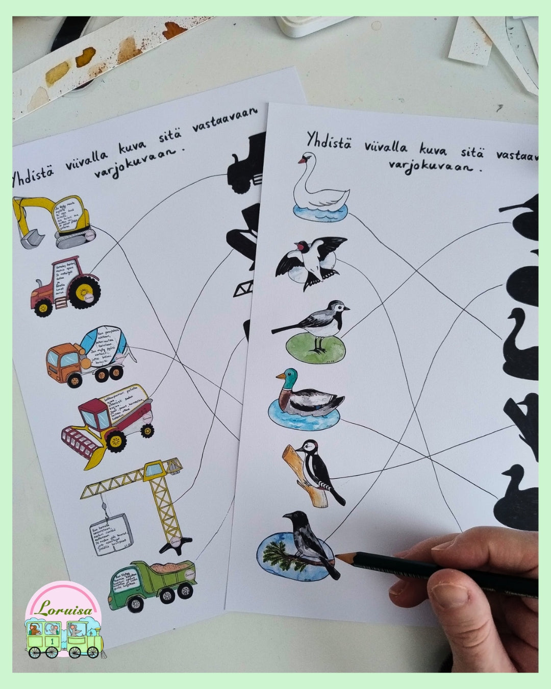 Kynätehtäviä: Varjokuvat