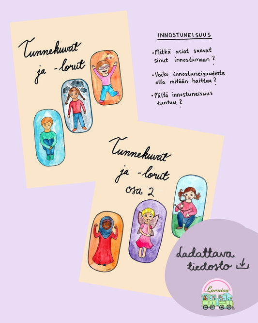 Tunnekuvat & -lorut osat 1 & 2 tiedostoina