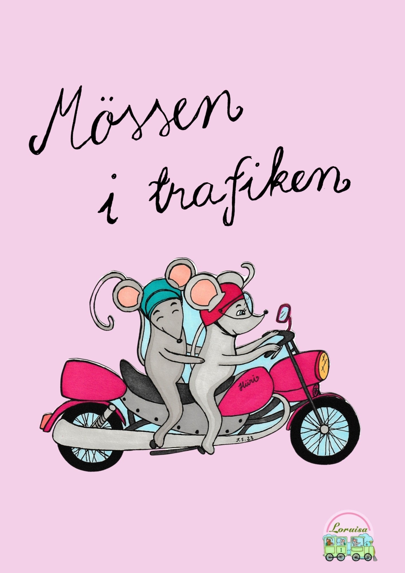 Mössen i trafiken - kort med ramsor (PDF-fil)