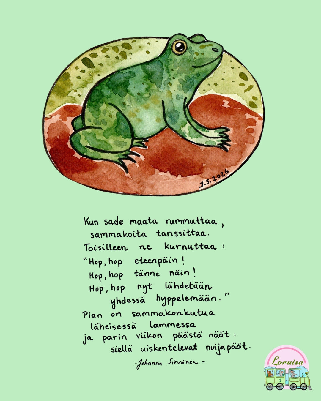Metsän eläimiä -lorukortit osa 2 tiedostona